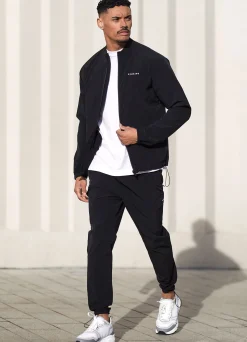 Tracksuit Bottoms<Gym King Utility Woven Cargo Pant Black