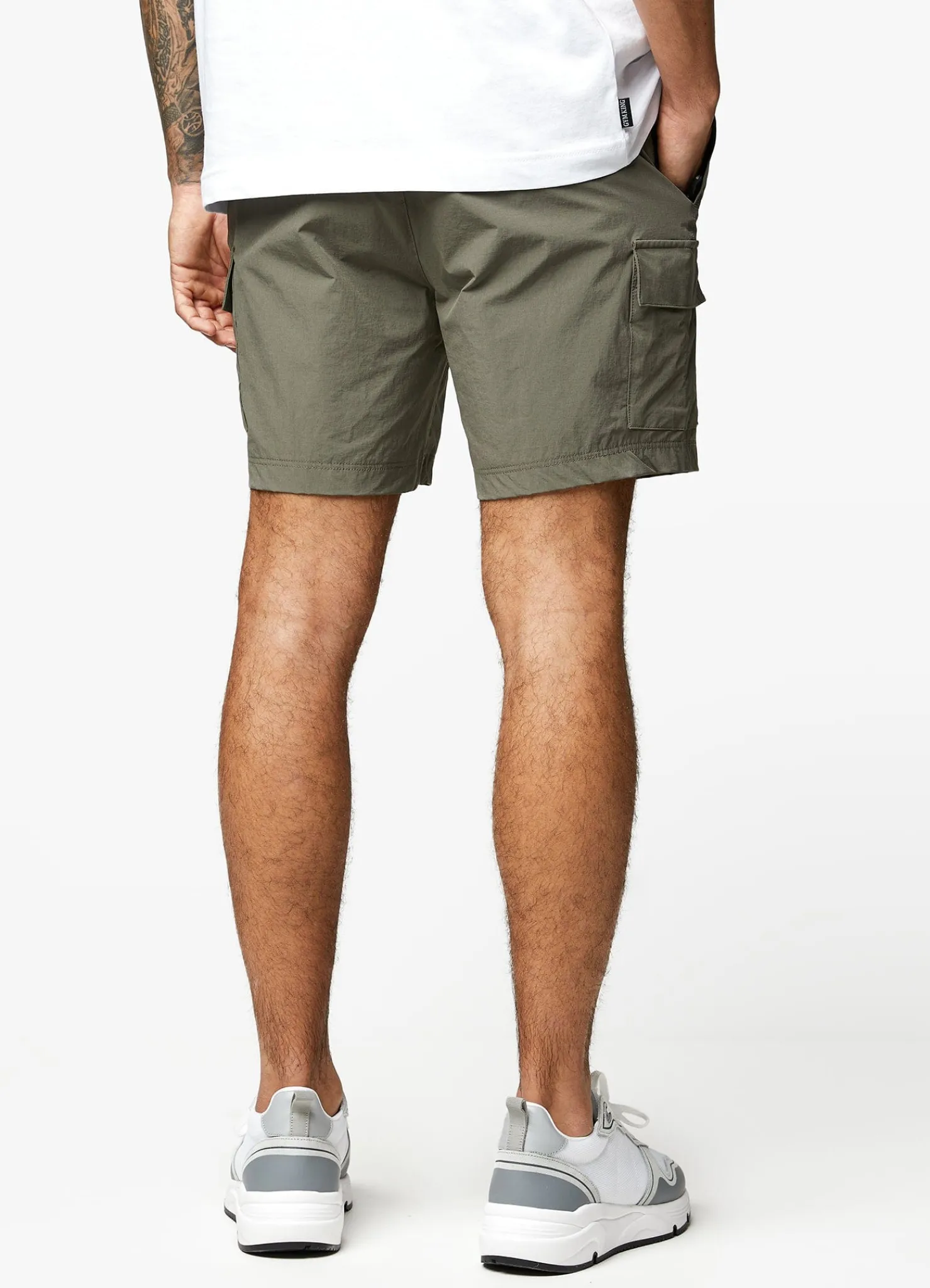 Twin Sets<Gym King Utility Woven Cargo Short Olive
