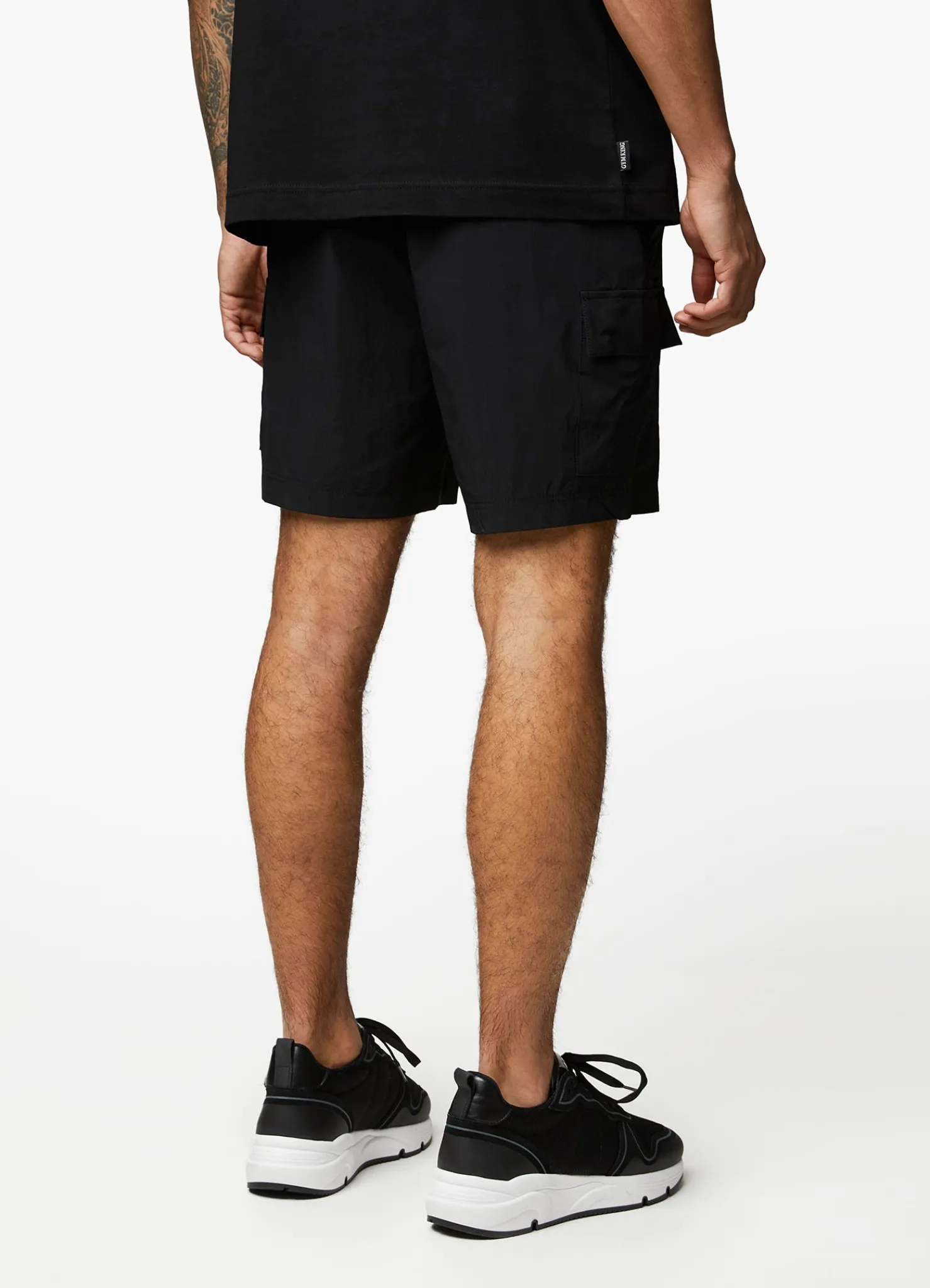 Shorts<Gym King Utility Woven Cargo Short Black