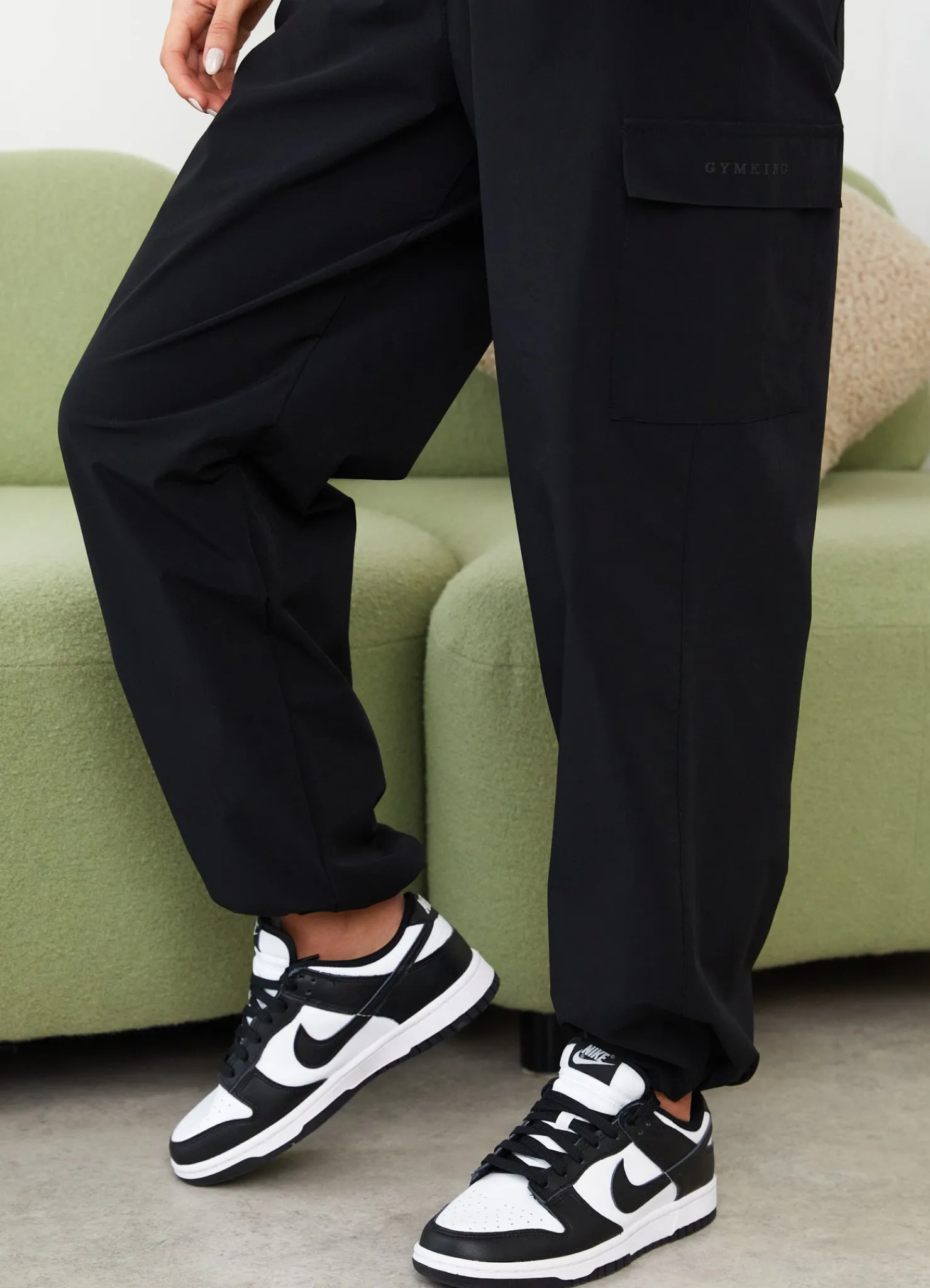 Co-Ords<Gym King Utility Woven Cargo Pant Black