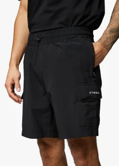 Shorts<Gym King Utility Woven Cargo Short Black