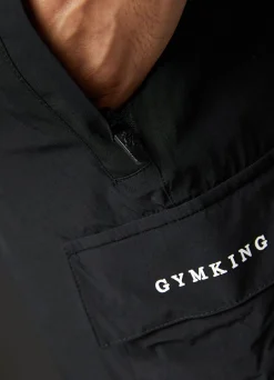 Shorts<Gym King Utility Woven Cargo Short Black