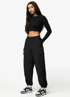 Joggers<Gym King Utility Woven Cargo Pant Black