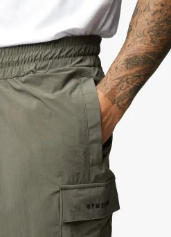Twin Sets<Gym King Utility Woven Cargo Short Olive
