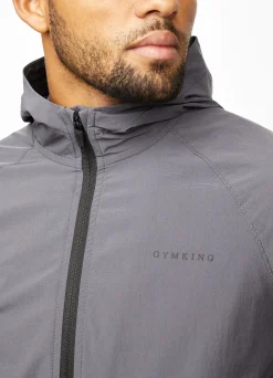 Tracksuit Tops<Gym King Utility Woven Hood Graphite