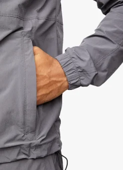 Tracksuit Tops<Gym King Utility Woven Hood Graphite