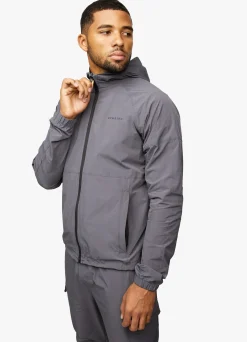 Tracksuit Tops<Gym King Utility Woven Hood Graphite