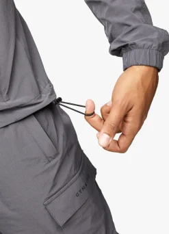 Tracksuit Tops<Gym King Utility Woven Hood Graphite
