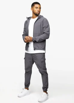 Tracksuit Tops<Gym King Utility Woven Hood Graphite