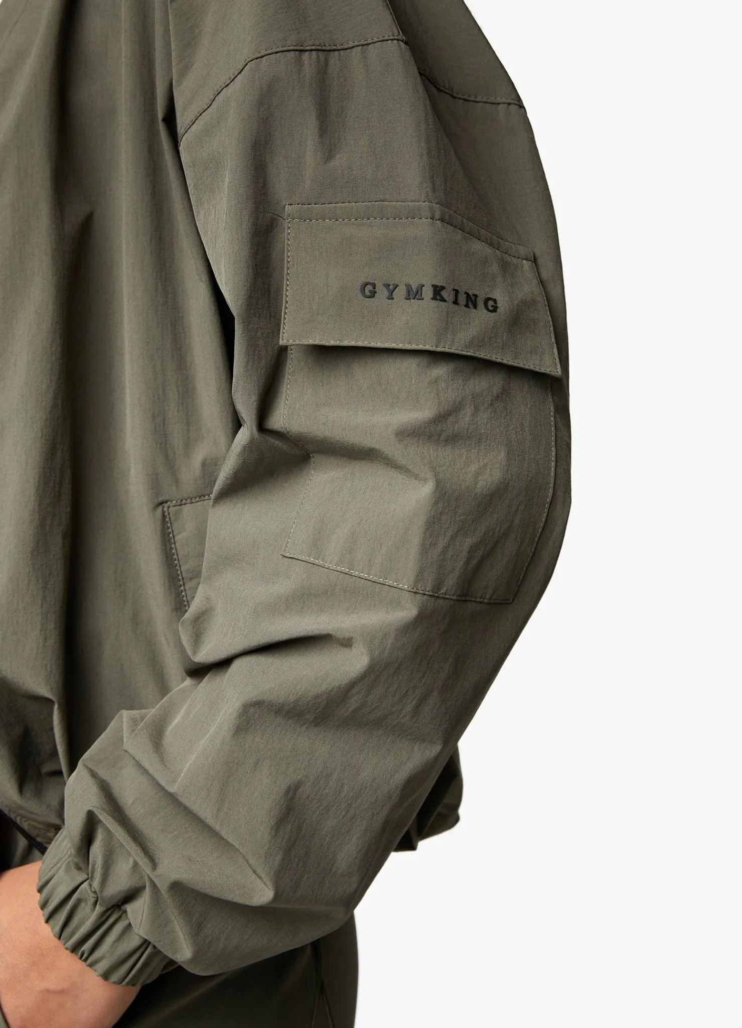 Outerwear<Gym King Utility Woven Jacket Olive