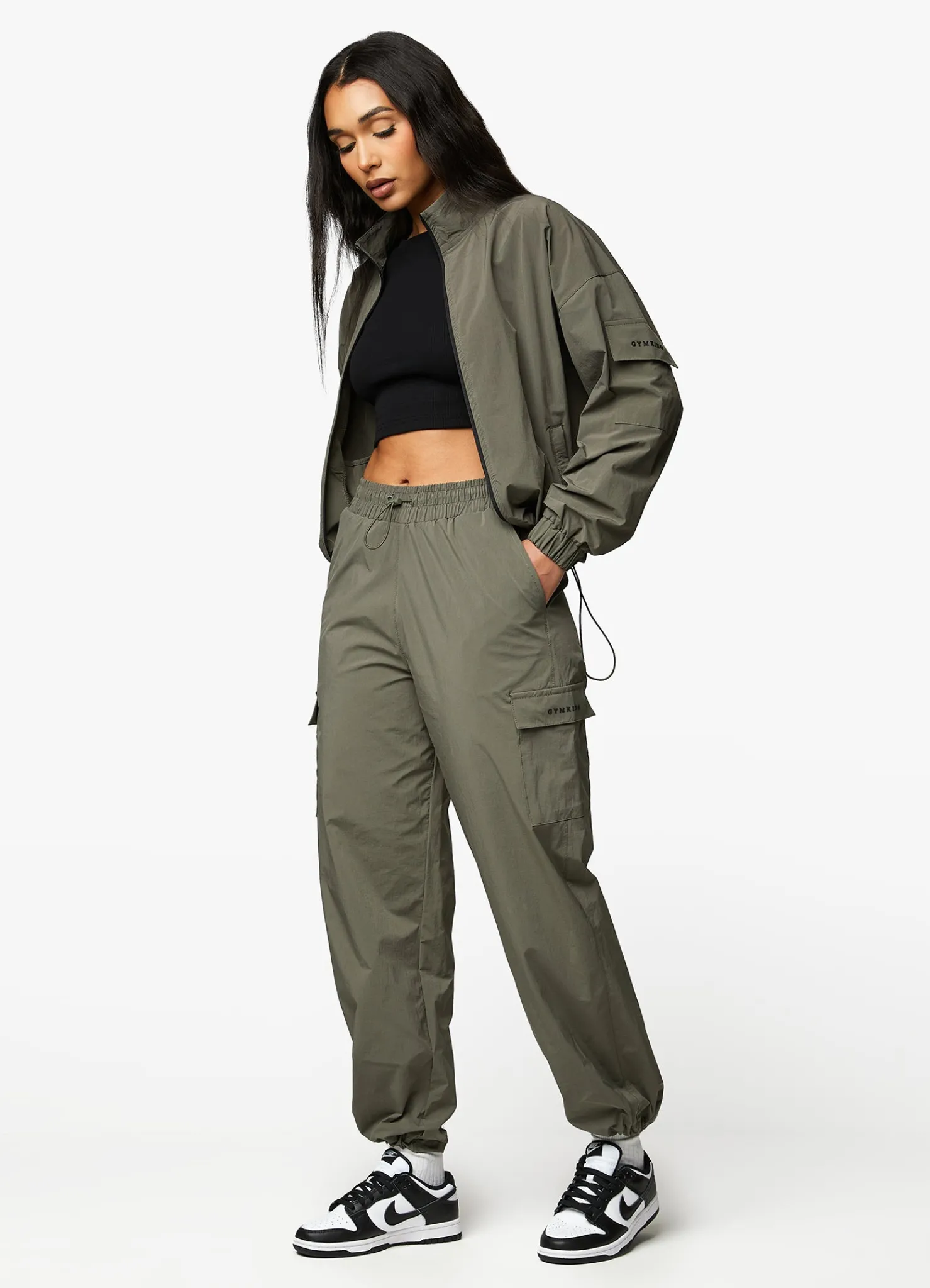 Outerwear<Gym King Utility Woven Jacket Olive
