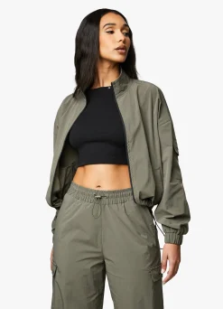 Outerwear<Gym King Utility Woven Jacket Olive