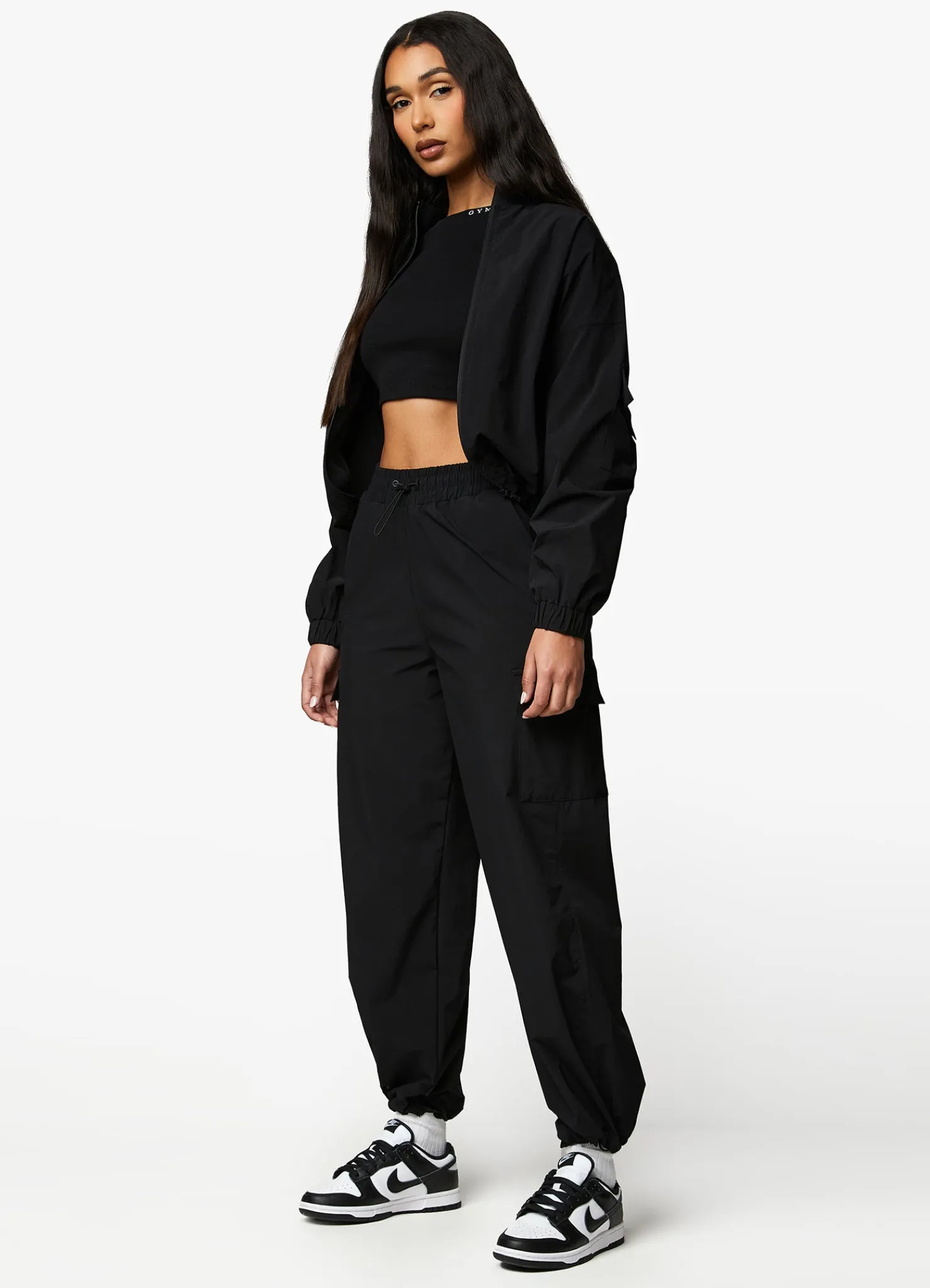 Tracksuits<Gym King Utility Woven Tracksuit Black