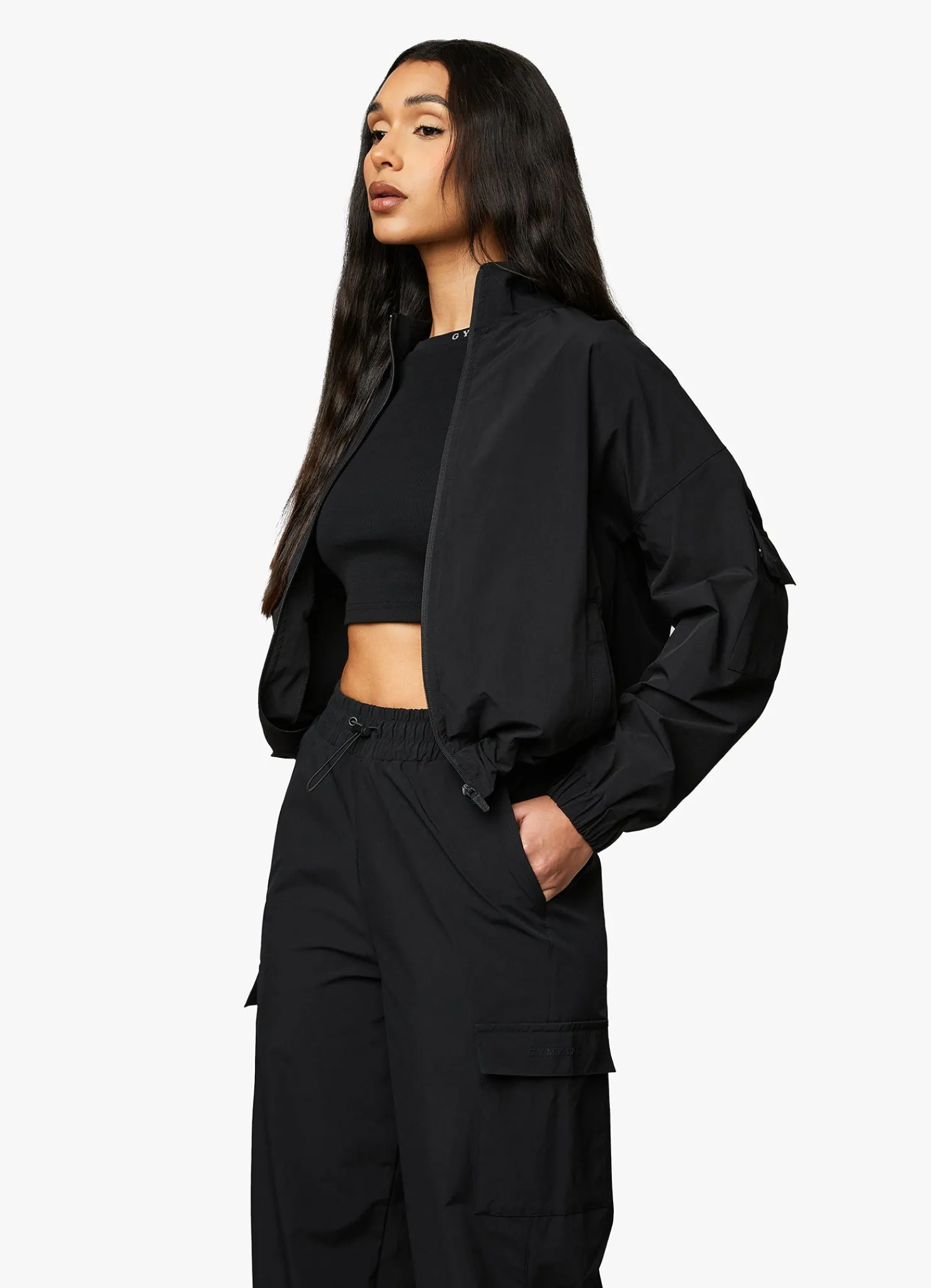 Tracksuits<Gym King Utility Woven Tracksuit Black
