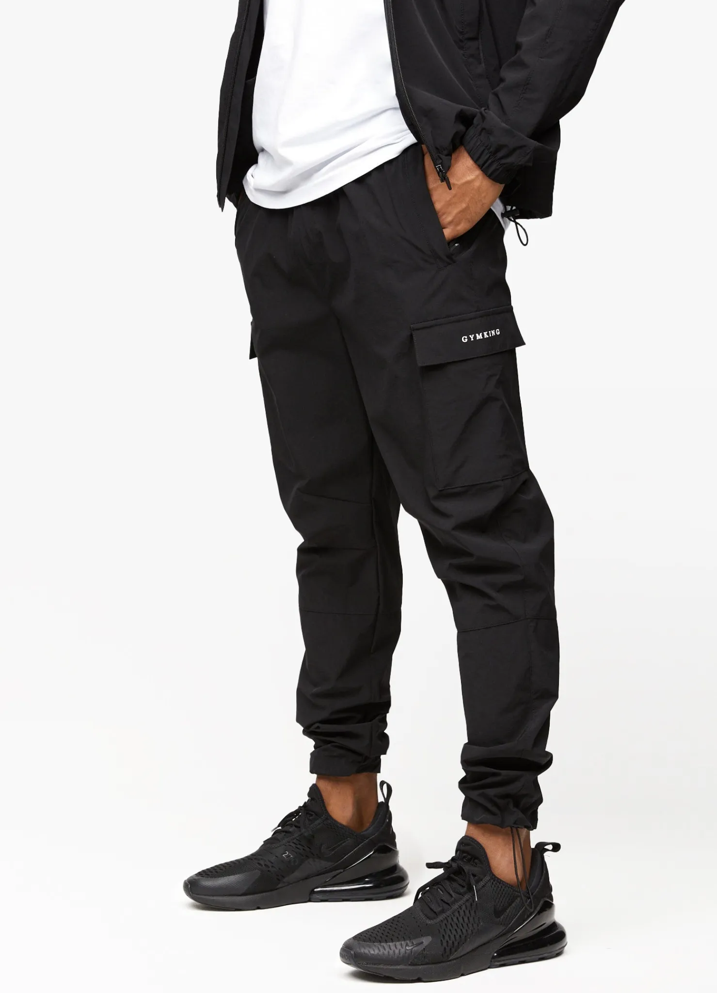 Tracksuits<Gym King Utility Woven Tracksuit Black