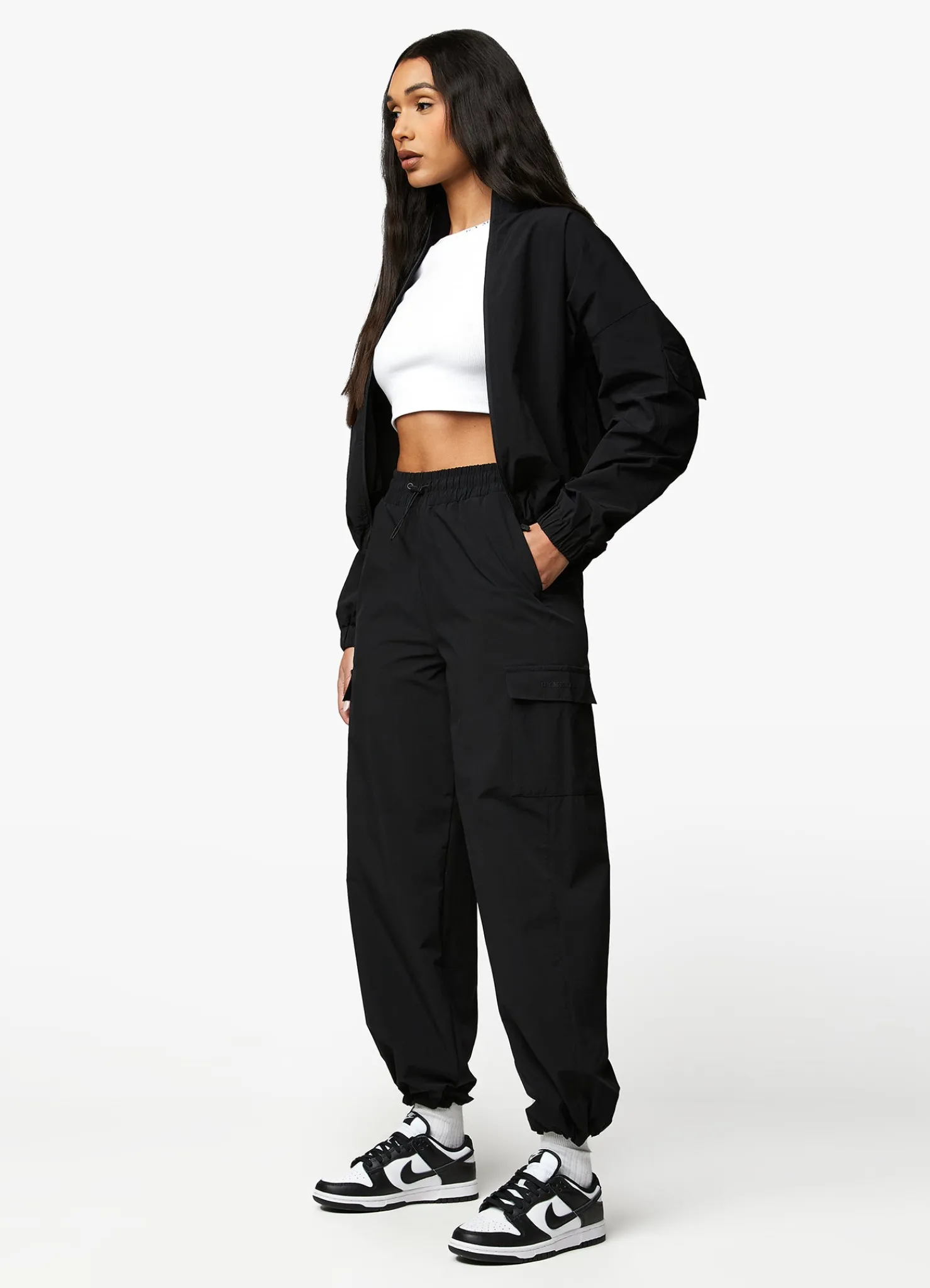 Tracksuits<Gym King Utility Woven Tracksuit Black