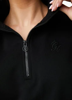 Sweatshirts<Gym King Vital Linear Arch Funnel Black/Black