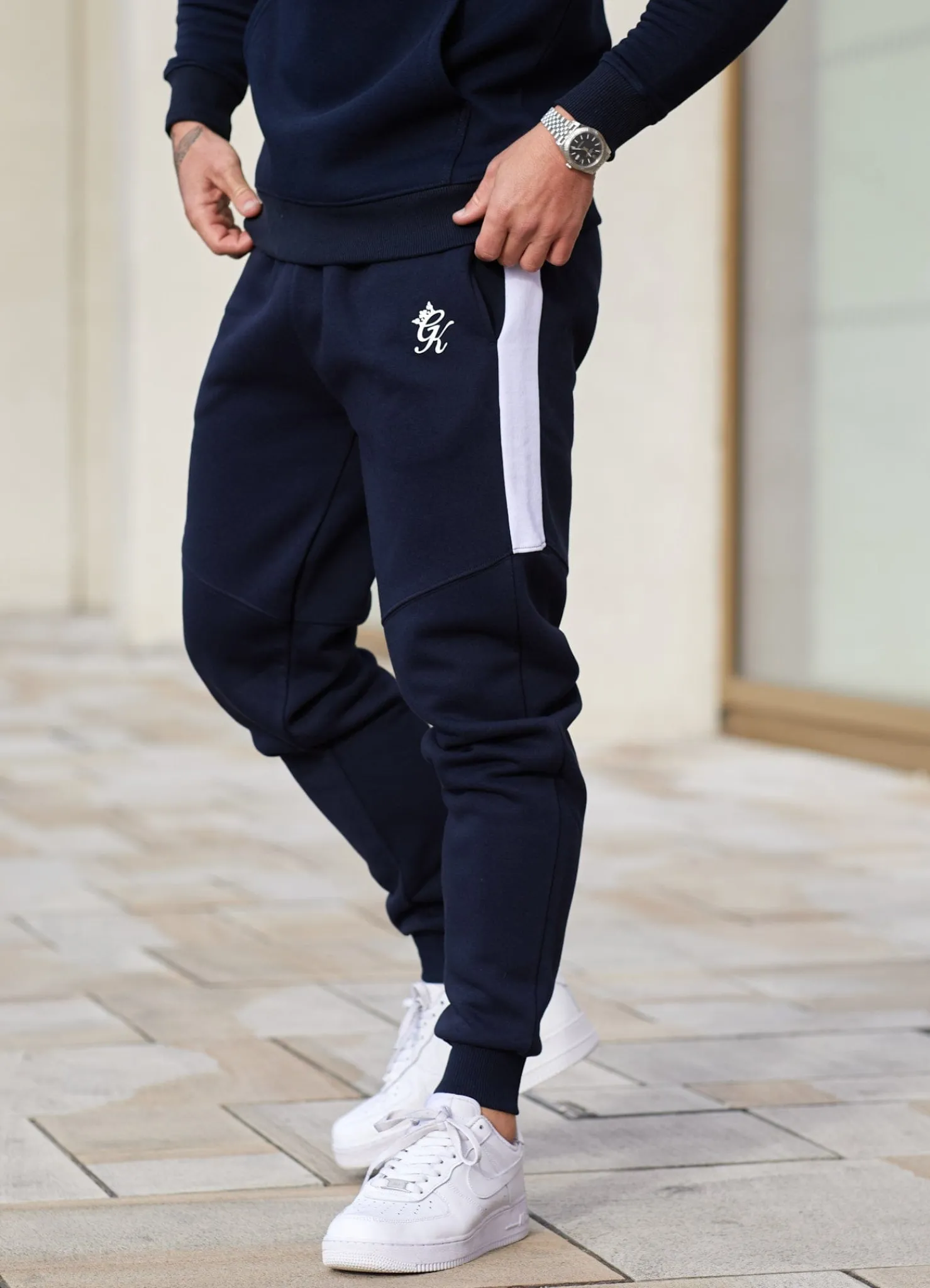 Tracksuit Bottoms<Gym King Volt Jogger Navy/White