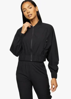 Outerwear<Gym King Woven Batwing Bomber Black