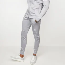Tracksuit Bottoms<Gym King core+ Poly Tracksuit Bottoms Grey Marl/White