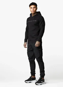 Tracksuits<Gym King Rebellion Hood & Cargo Jogger Black