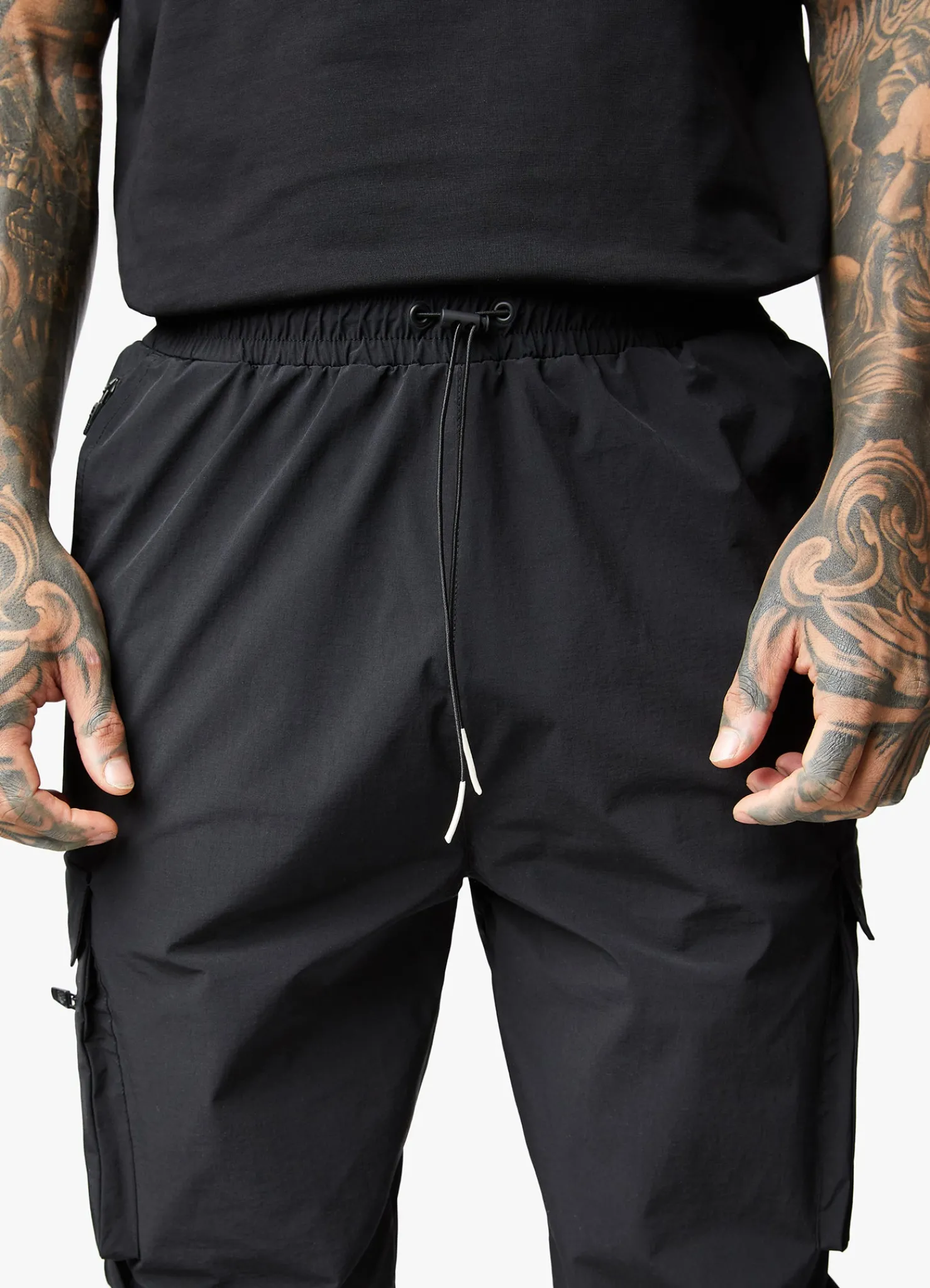 Tracksuits<Gym King Rebellion Hood & Cargo Jogger Antique White/Black