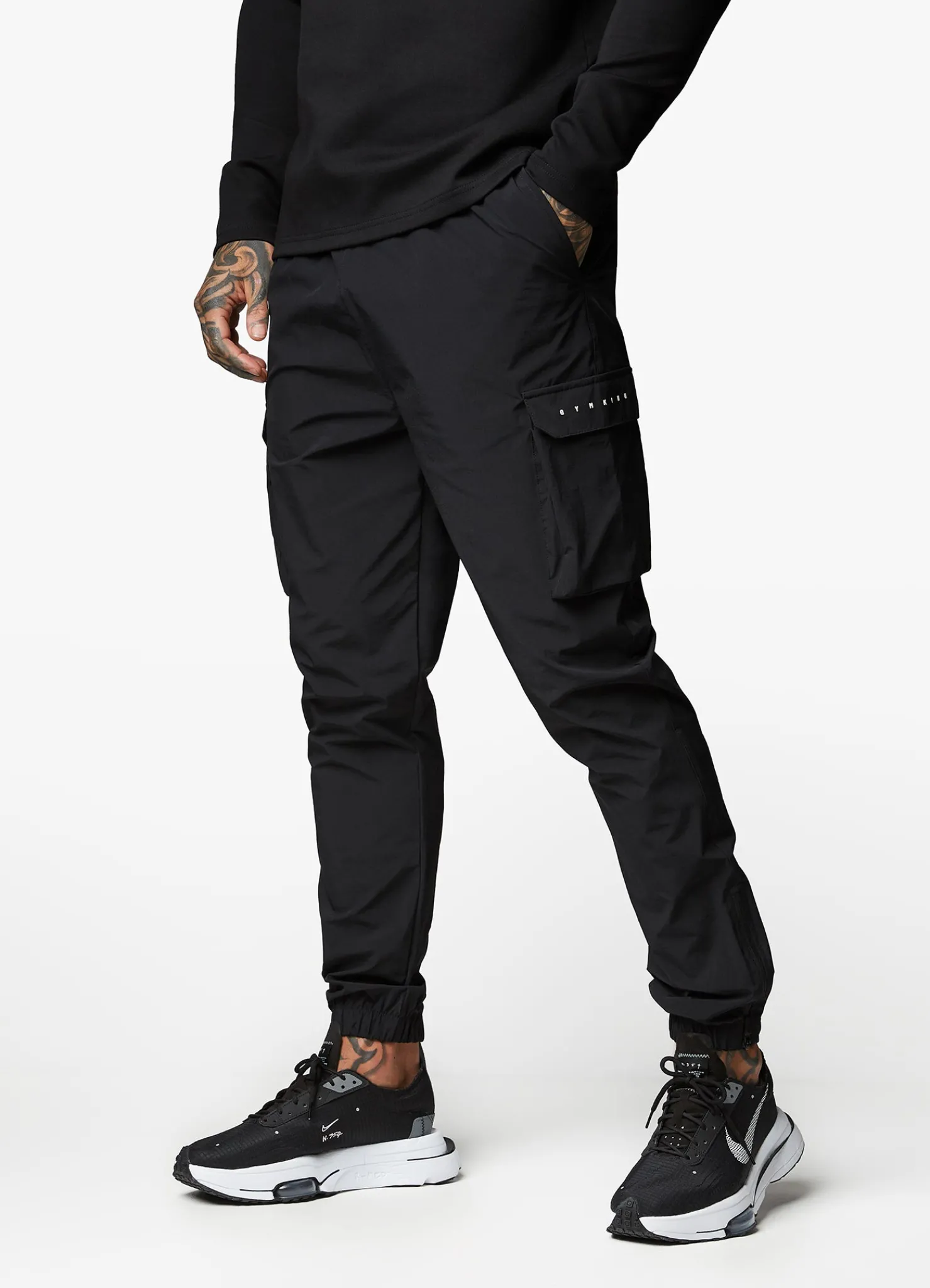 Tracksuits<Gym King Rebellion Hood & Cargo Jogger Antique White/Black